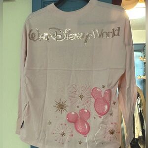 Disney World Sequin Balloon Spirit Jersey Youth XL fits women XXS
